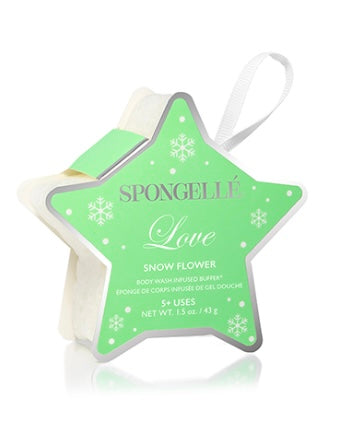 Holiday Star Body Wash Infused Buffer-Snow Flower