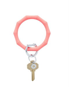Oventure Silicone Bamboo Key Ring-Coral Reef