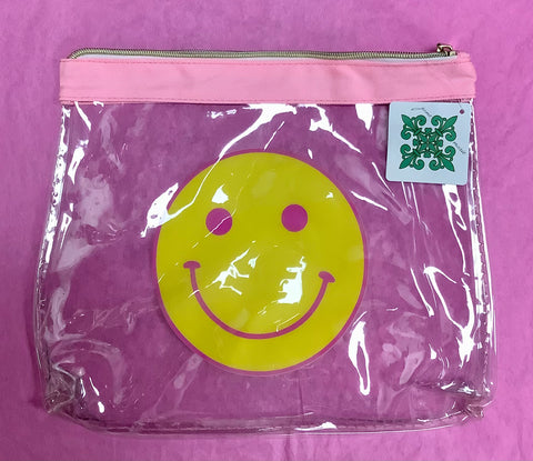 Jane Marie Smiley Face Clear Vinyl Pouch