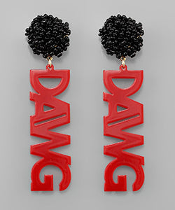 DAWG Pom Earrings