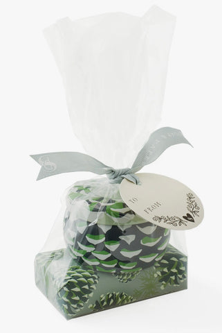 Pine Tin Candle and Soap Gift Set