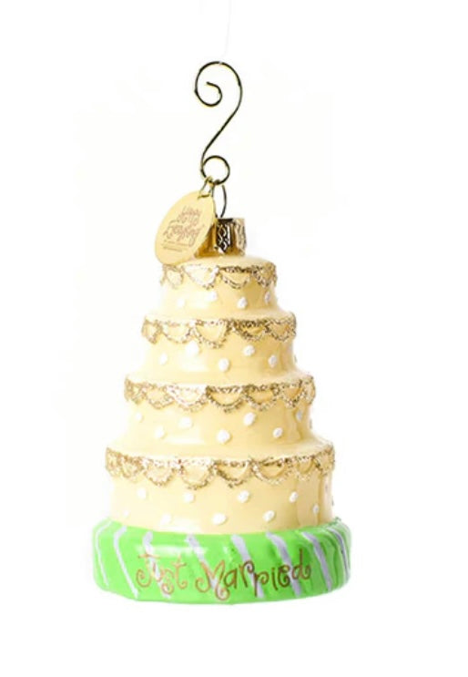 Happy Everything Wedding Cake Ornament