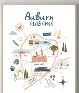 Auburn/ Alabama print
