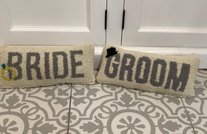 GROOM Hooked Wool Pillow