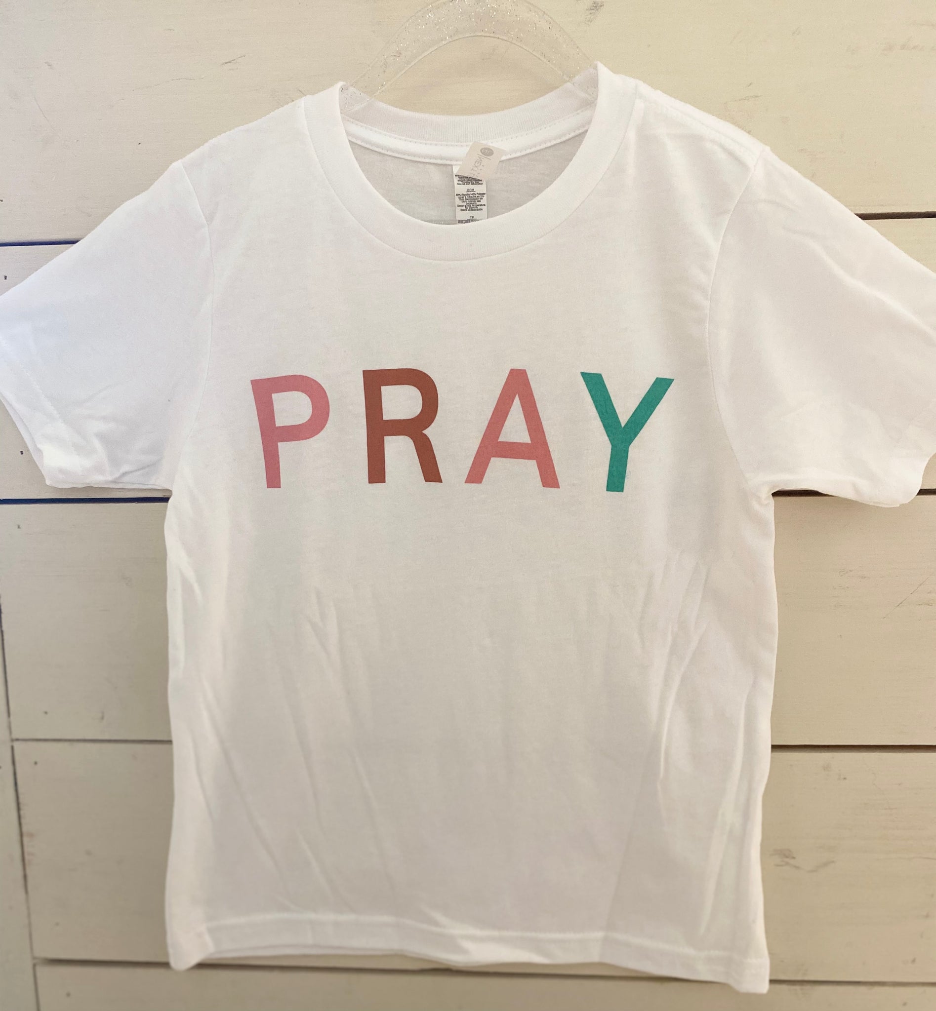 PRAY Tee Adult size small