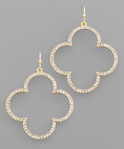Clover Pave Earrings
