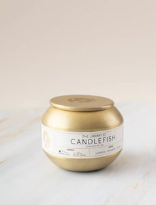 Candlefish 025 small gold candle