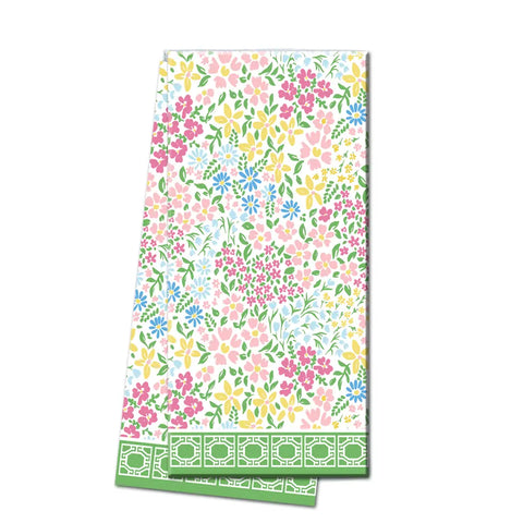 Palm Beach Colorful Floral Tea Towel