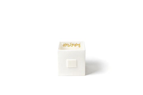 White Small Dot Medium Mini Nesting Cube