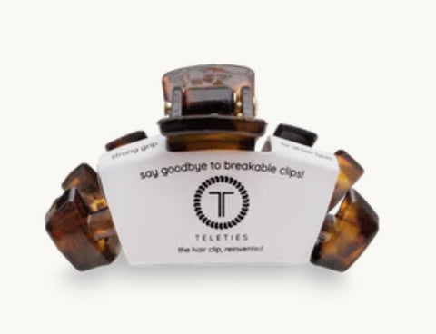 Teleties Tortoise Tiny Hair Clip