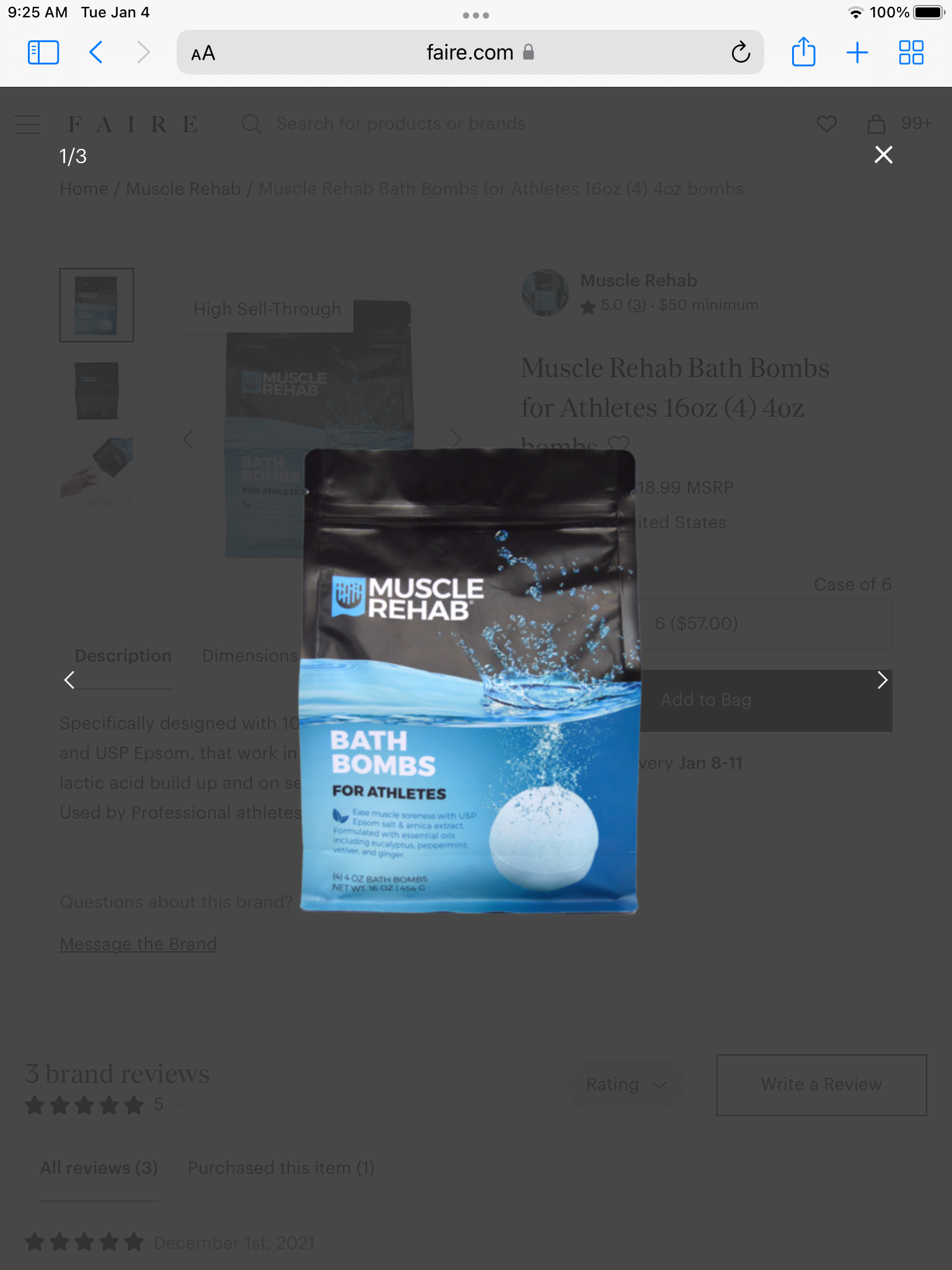 Muscle Rehab Bath Bombs