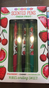 Fresh fruit scented pens set