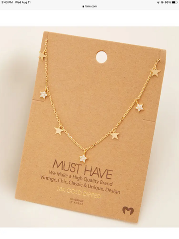 Star charm necklace