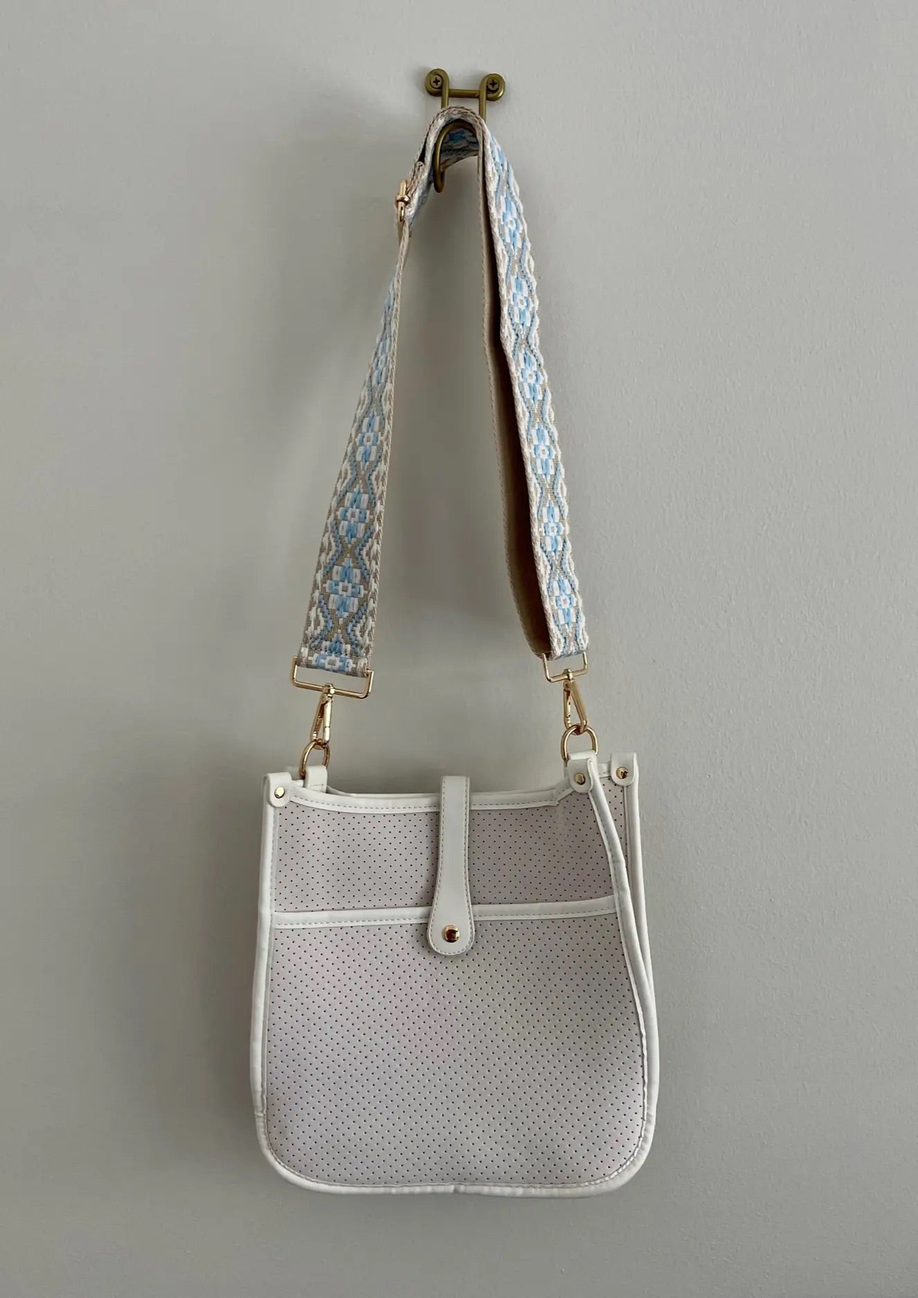 White Crossbody Neoprene