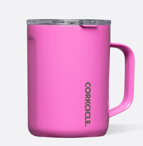 Corkcicle 16 oz. Mug-Miami Pink