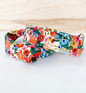 Garden Party Floral Knotted Headband