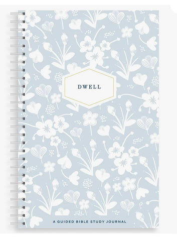 Dwell Blue and White Floral Guided Bible Study Journal