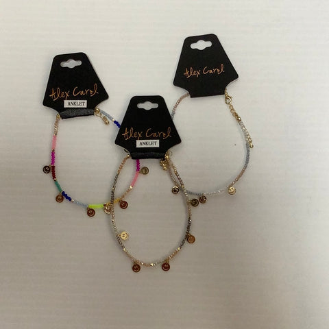 Smiley Face Anklet