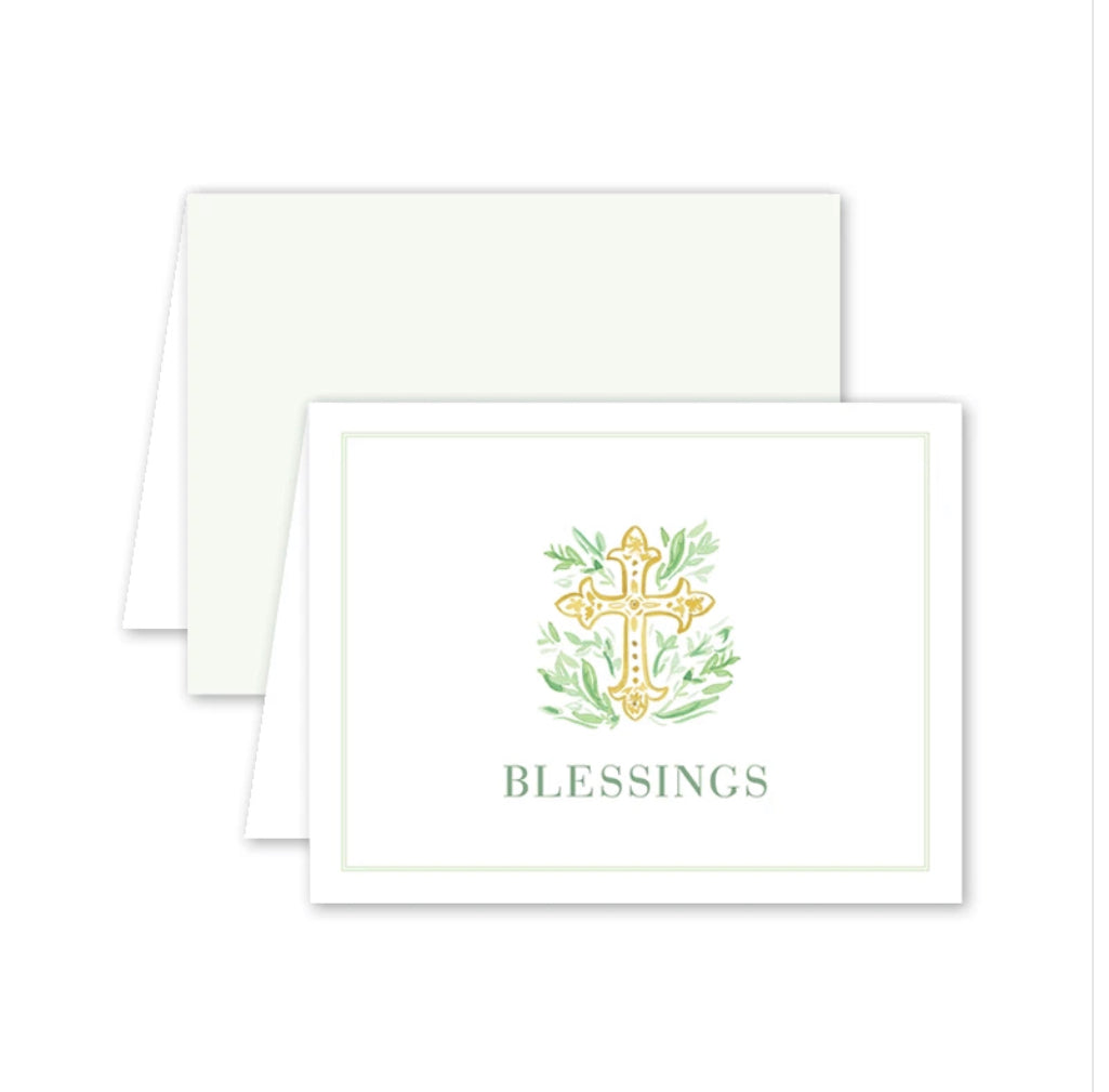 Blessings card with cross