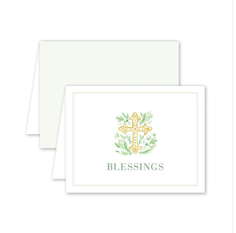 Blessings card with cross