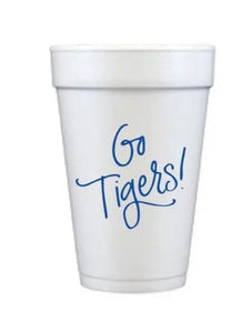 Go Tigers! Styrofoam Cups (Pack of 12)