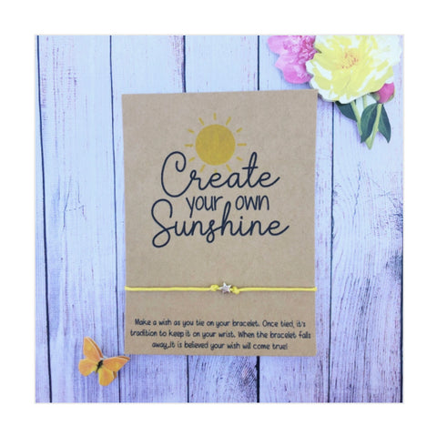 Create your own sunshine bracelet assorted colors