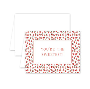 You’re the sweetest strawberry card set