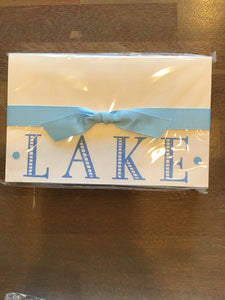 Lake notepad