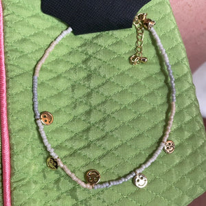 Smiley anklet