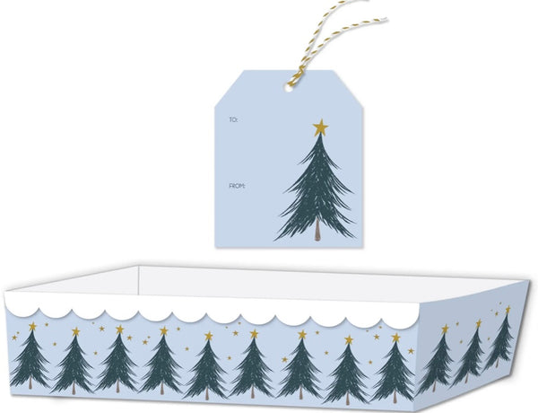 Evergreen Trees Disposable Loaf Pans Set