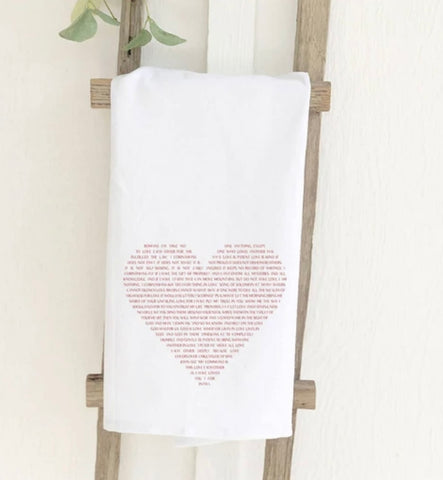 Scripture Heart Tea Towel