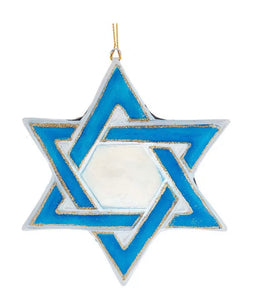 Tin Star of David Ornament