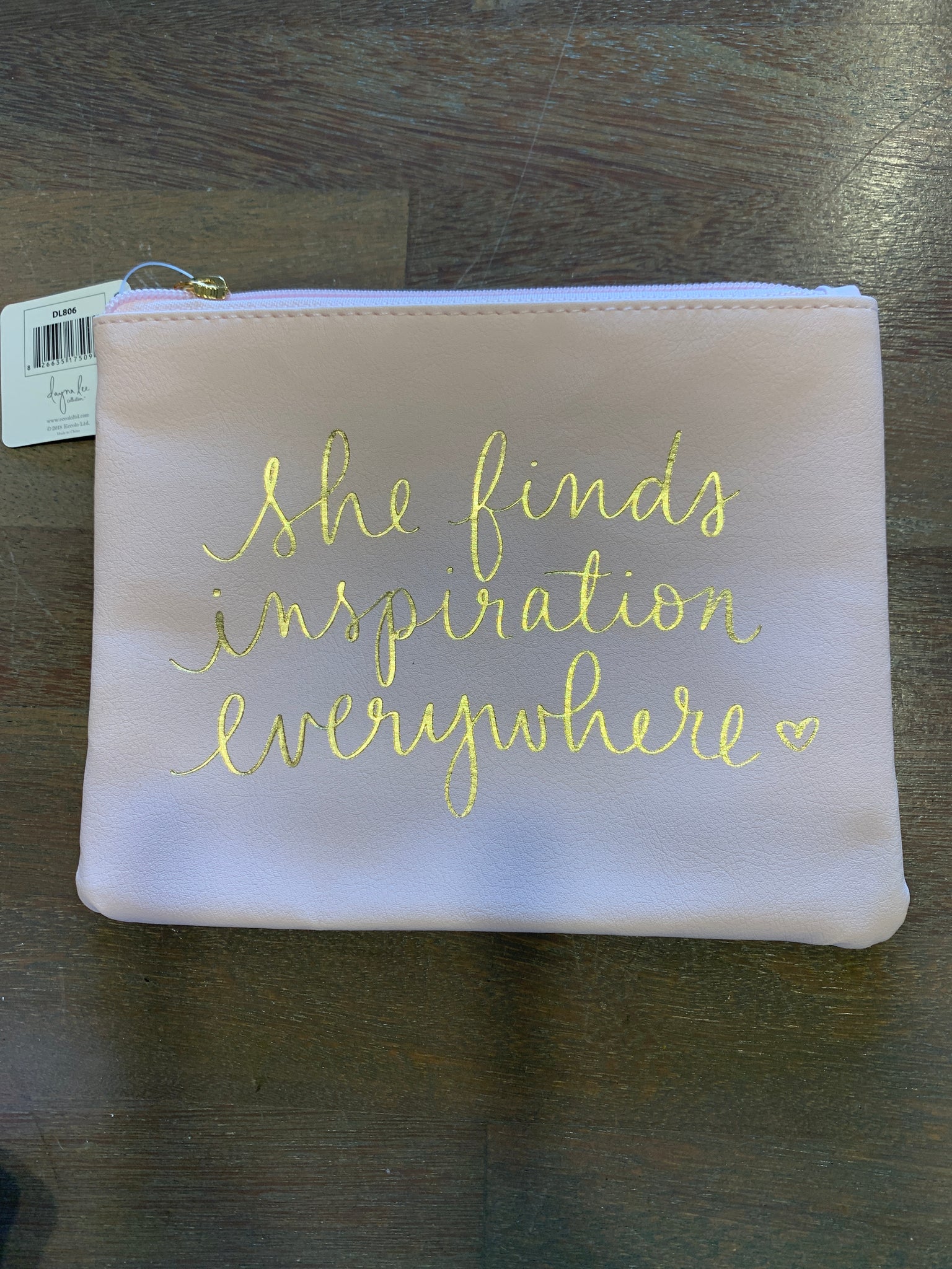 She finds inspiration pouch