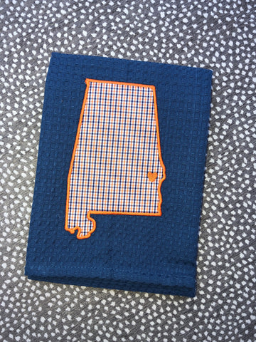 Auburn Appliqué Tea Towel