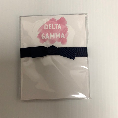 Delta Gamma mini Notepad