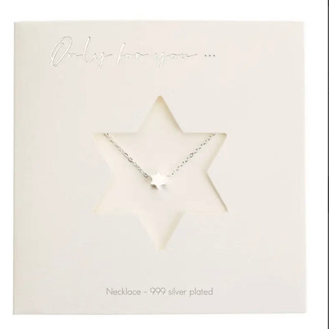 Only For You Silver Star Necklace