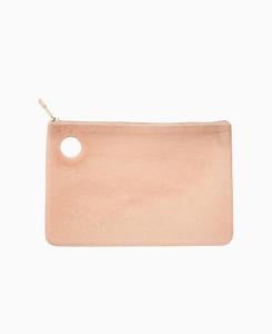 Oventure large silicone rose gold glitter pouch