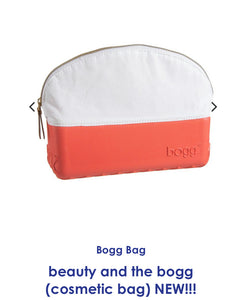 Bogg bag coral cosmetic bag