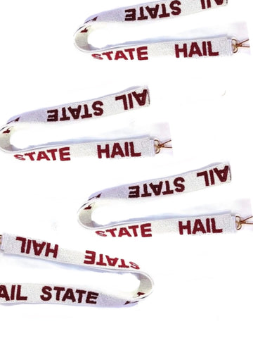 Hail State Beaded Purse Strap