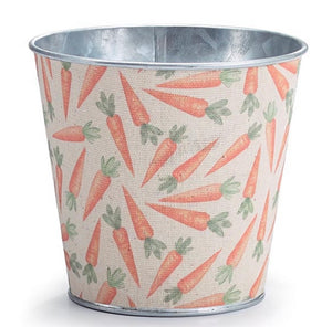 5”-Diameter Carrot Fabric-Covered Pail