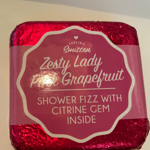 Zesty pink grapefruit shower fizz