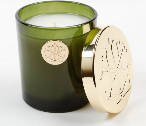 10oz nobile fir green glass jar