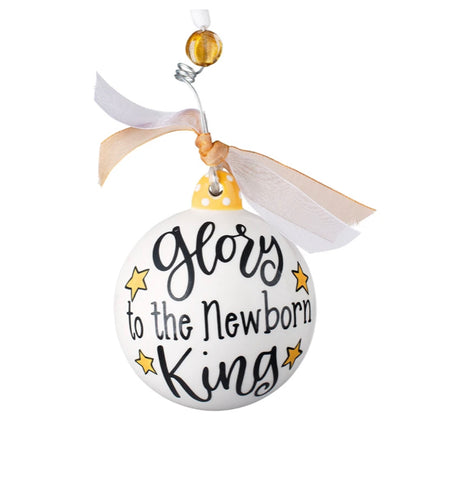 Glory to the newborn king ornament