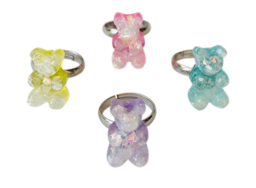 Pop cutie gummy bear ring- each