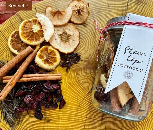 Stove top potpourri in jar