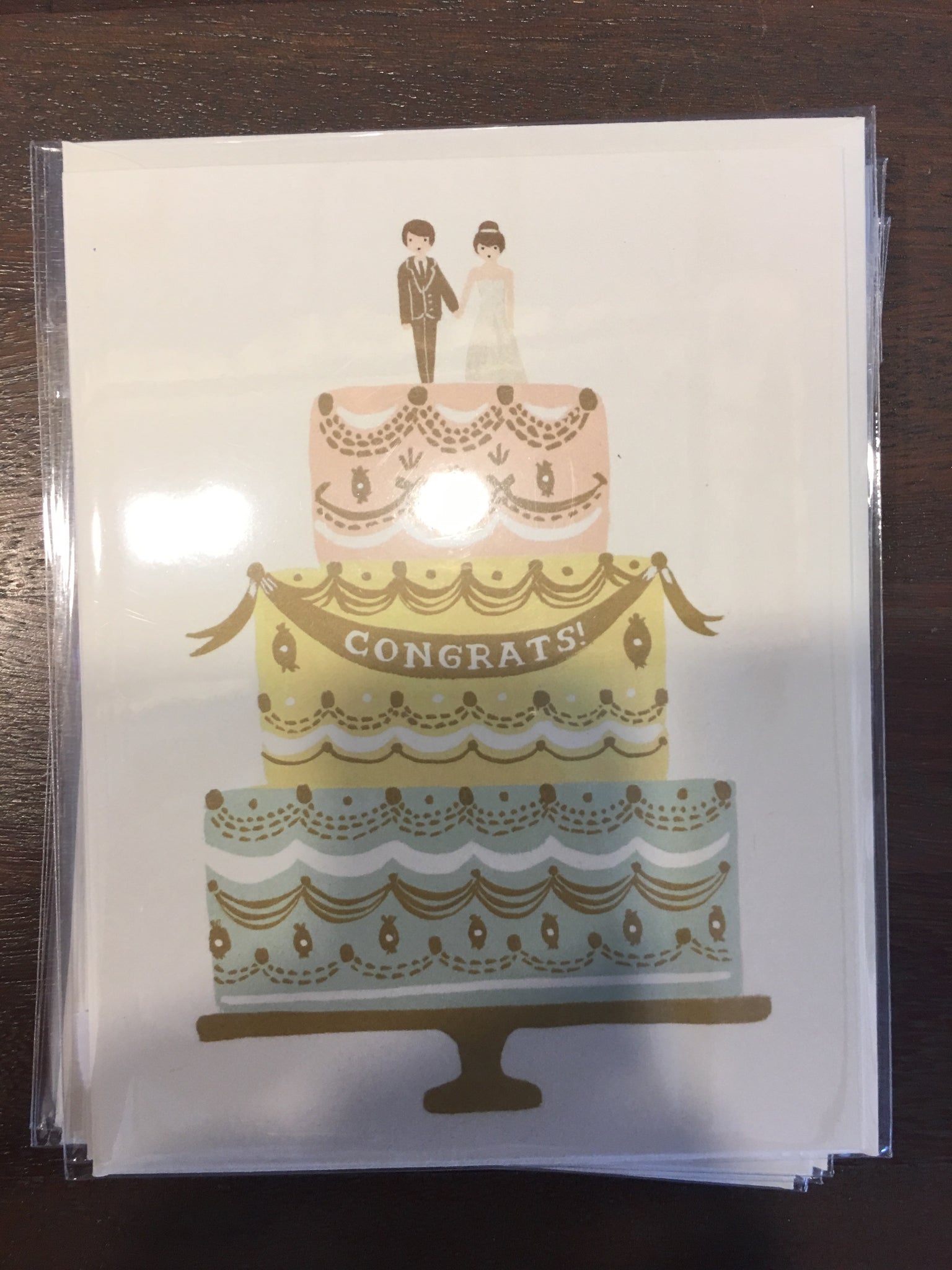 Congrats wedding cake card- rifle
