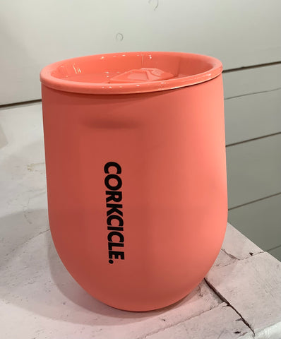 Corkcicle Stemless- Neon Lights Coral