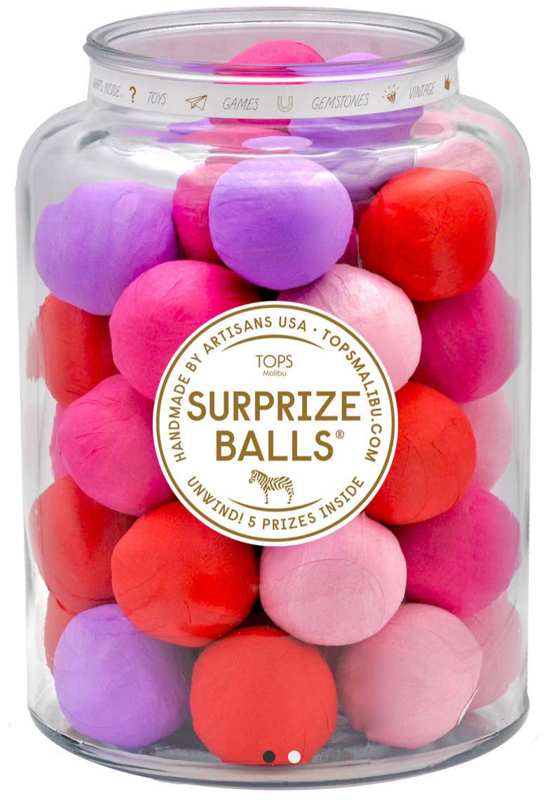 Surprise balls valentines fun!