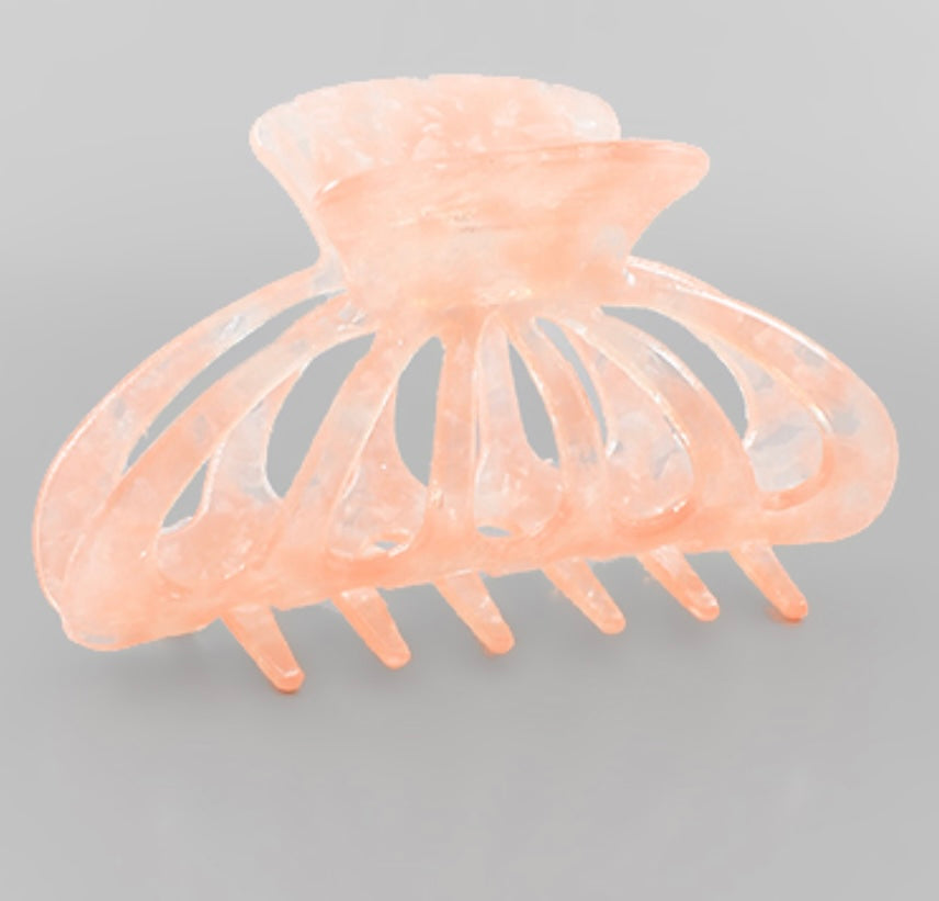 Large Pink Claw Clip