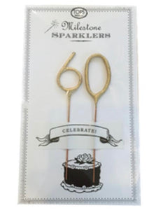 60 Milestone Sparkler Candle